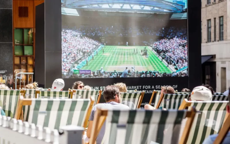 Enjoy watching Wimbledon in St James's Market in London