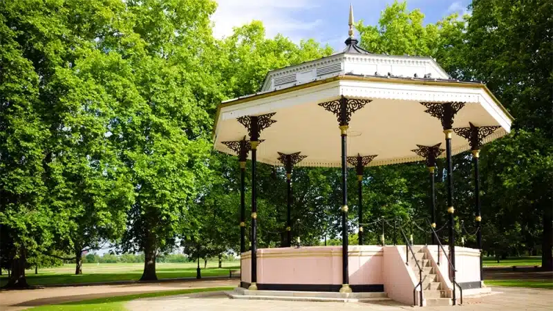 The bandstand in Hyde Park, London