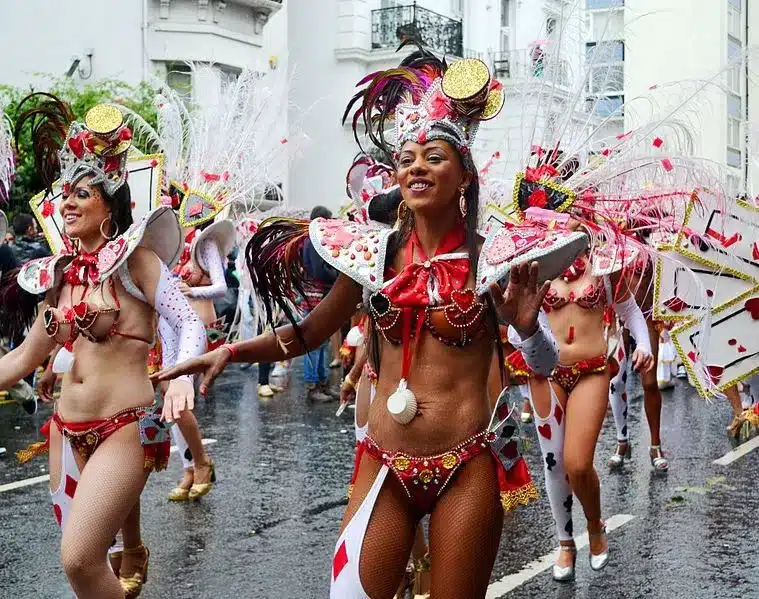 Just some of the costumes you can see at the Notting Hill Carnival in London