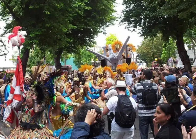 Notting Hill Carnival parade route in London