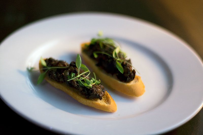 Amuse Bouche: Mushroom Duxelles Crostini